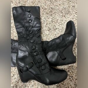 Miz Mooz Siri Wedge Boots Size 6